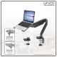Ergonomic 17" Laptop Desk Mount – Adjustable Arm Stand, Supports 1–10kg, No Drilling Required
