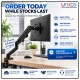 Desk-Mounted Monitor Arm with Gas Spring – Supports 17–30" Screens