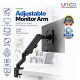 Desk-Mounted Monitor Arm with Gas Spring – Supports 17–30" Screens