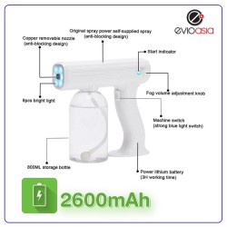 Steam Nano Blue Light Atomizer Disinfection Spray Gun (Buy2+Free1) 