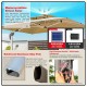 Luxury Romance Patio Umbrella with Solar LED Lighting - 3m x 3m Luxury Romance Patio Umbrella with Solar LED Lighting - 3m x 3m