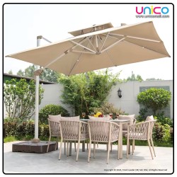 Premium Roman Umbrella 2.5m/3m: Stylish Shade with 165kg Water Tank Base