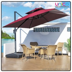 Ultimate Outdoor Roman Umbrella: 2.5m/3m with 165kg Water Tank Base