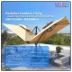 Premium 3 Meter Garden Umbrella with Solar Lights – Durable Wind-Resistant Double-Top Design