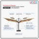 Premium 3 Meter Garden Umbrella with Solar Lights – Durable Wind-Resistant Double-Top Design