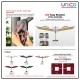 Premium 3 Meter Garden Umbrella with Solar Lights – Durable Wind-Resistant Double-Top Design