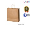 Eco-Friendly Brown Paper Takeaway Bags - Carry-On Size