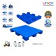 HD Plastic Pallet 2T 1200x1000x140mm Non-Reinforced Heavy Duty