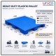 HD Plastic Pallet 2T 1200x1000x140mm Non-Reinforced Heavy Duty