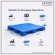 HD Plastic Pallet 2T 1200x1000x140mm Non-Reinforced Heavy Duty