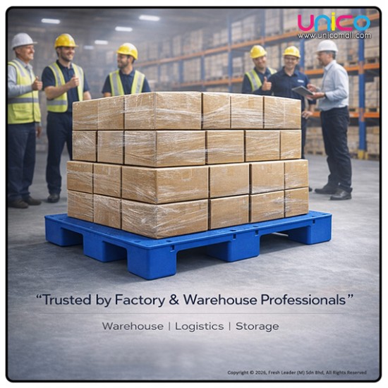 HD Plastic Pallet 2T 1200x1000x140mm Non-Reinforced Heavy Duty