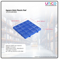 Durable Square Mesh Pallet Board 30x30x2.5cm – Strong Plastic Floor Panel for Home & Warehouse