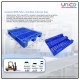 Industrial-Grade HDPE Pallet (Blue) – Durable Grid Deck, 3-Stringer Base for Storage & Transport