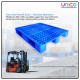 Heavy-Duty HDPE Plastic Pallet with Steel Pipe Reinforcement – 3-Runner, 4-Way Forklift Access