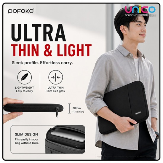 POFOKO Laptop Sleeve Bag Oscar Series 13–15.6” Waterproof Case