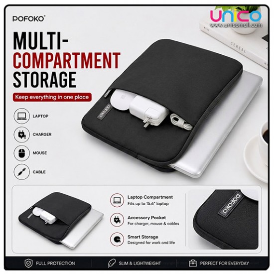 POFOKO Laptop Sleeve Bag Oscar Series 13–15.6” Waterproof Case
