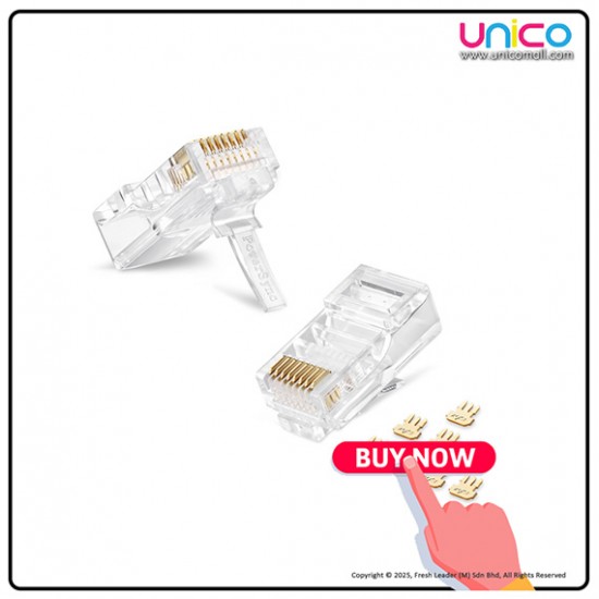 PowerSync Cat5/5e Modular Plugs Socket Network Ethernet Crystal Plug RJ45 (10pcs) PowerSync Cat5/5e Modular Plugs Socket Network Ethernet Crystal Plug RJ45 (10pcs)