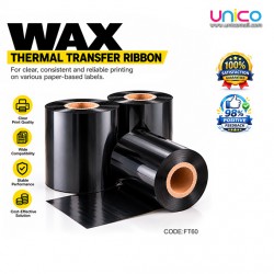 Wax Thermal Transfer Ribbon 60mm x 300m for Label Printers
