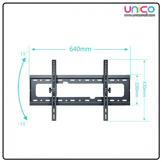 Universal 32-75 Inch TV Wall Mount Bracket | Adjustable 15 Degree Tilt Universal 32-75 Inch TV Wall Mount Bracket | Adjustable 15 Degree Tilt