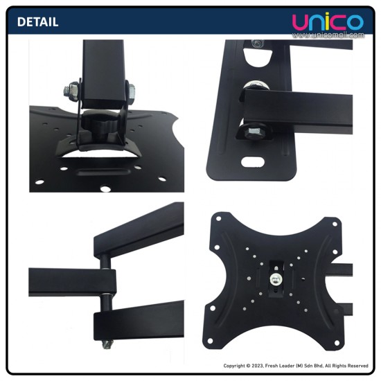 14"-42" inch Flat Screen LED LCD TV Wall Mount Bracket Swivel 180 Degree 14"-42" inch Flat Screen LED LCD TV Wall Mount Bracket Swivel 180 Degree