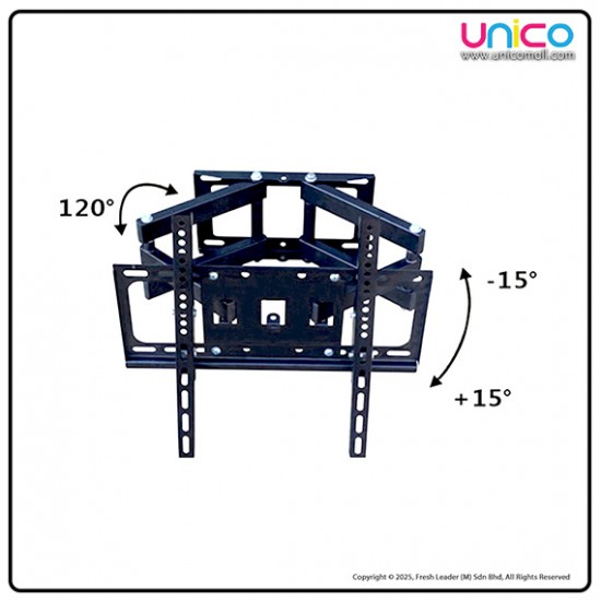 Universal Full Motion TV Wall Mount 26–58 Inch – Heavy Duty Swivel & Tilt Bracket