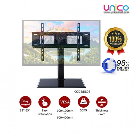Sturdy TV Stand for 32-65 Inch LCD/LED Screens – Universal & Adjustable Base Bracket Sturdy TV Stand for 32-65 Inch LCD/LED Screens – Universal & Adjustable Base Bracket