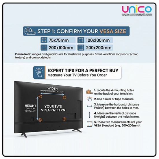 Sturdy TV Stand for 32-65 Inch LCD/LED Screens – Universal & Adjustable Base Bracket