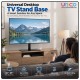 Sturdy TV Stand for 32-65 Inch LCD/LED Screens – Universal & Adjustable Base Bracket