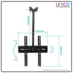 Adjustable Wall Mount TV Bracket - Compatible with 26"-55" LCD LED TVs