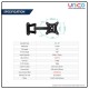 Retractable TV Wall Bracket Suitable for 14” – 27” Retractable TV Wall Bracket Suitable for 14” – 27”