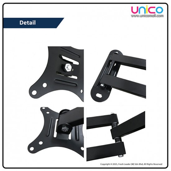 Retractable TV Wall Bracket Suitable for 14” – 27” Retractable TV Wall Bracket Suitable for 14” – 27”