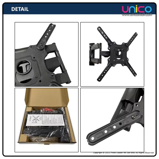 Premium Full Motion Wall Bracket for 32"-55" TVs | Unicomall Premium Full Motion Wall Bracket for 32"-55" TVs | Unicomall