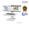 Dual Monitor Sit-Stand Desk Workstation for 19–27” Screens – Adjustable Ergonomic Design