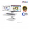 Dual Monitor Sit-Stand Desk Workstation for 19–27” Screens – Adjustable Ergonomic Design