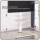 Stylish Pearl White TV Stand – Mobile Rolling Trolley for 32–75 Inch Flat Panel TVs