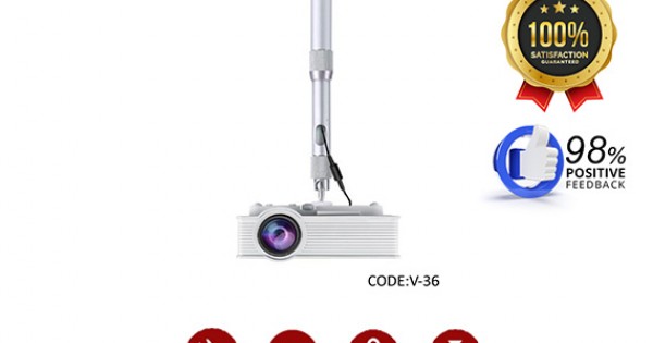 Flexible Projector Mount with Adjustable Retractable Arm | Ceiling/Wall ...