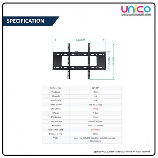 Universal 32–85 Inch Full Motion TV Wall Mount – Heavy Duty, Swivel & Tilt Bracket