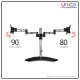 Elevate Your Workstation: Unicomall's Dual Monitor Stand with Tempered Glass for 15-27 Inch Displays Elevate Your Workstation: Unicomall's Dual Monitor Stand with Tempered Glass for 15-27 Inch Displays