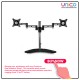 Elevate Your Workstation: Unicomall's Dual Monitor Stand with Tempered Glass for 15-27 Inch Displays Elevate Your Workstation: Unicomall's Dual Monitor Stand with Tempered Glass for 15-27 Inch Displays