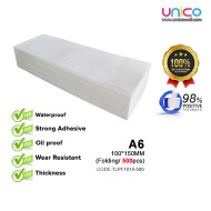 Folding Thermal Label Paper Sticker 100mm x 150mm, 500pcs – Ideal for Barcode and Shipping Labels