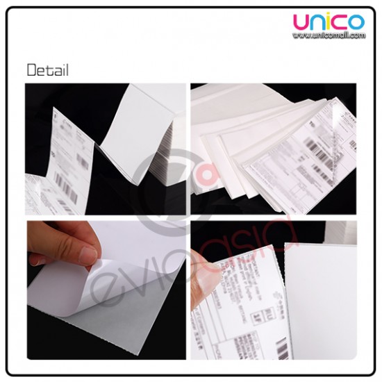 Folding Thermal Label Paper Sticker 100mm x 150mm, 5000pcs