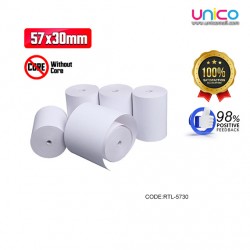 Coreless Thermal Receipt Paper 57x30mm – High Quality for Efficient Printing