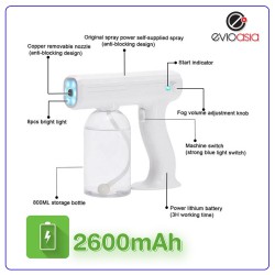 Steam Nano Blue Light Atomizer Disinfection Spray Gun