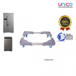 Universal Adjustable Stand for Washing Machine & Refrigerator – 200kg Load, Stainless Steel, 48–64cm