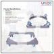 Universal Adjustable Stand for Washing Machine & Refrigerator – 200kg Load, Stainless Steel, 48–64cm Universal Adjustable Stand for Washing Machine & Refrigerator – 200kg Load, Stainless Steel, 48–64cm