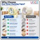 Clear Packaging Tape 45mm x 114m for Moving Boxes and Shipping
