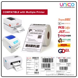 Unicomall's Thermal Label Paper Roll: 100mm x 38mm for Precise Printing