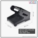 Efficient Rolls and Stacks: Black/Beige Thermal Printer Label Holder
