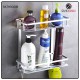 Aluminium 2-tier Square Bathroom Shelf Organizer (No Drilling) Aluminium 2-tier Square Bathroom Shelf Organizer (No Drilling)