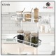 Aluminium 2-tier Square Bathroom Shelf Organizer (No Drilling) Aluminium 2-tier Square Bathroom Shelf Organizer (No Drilling)